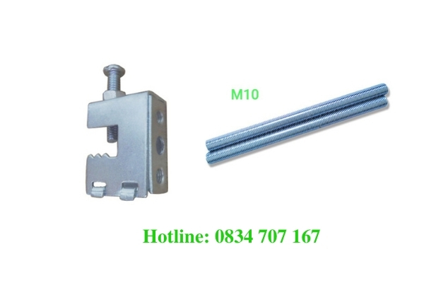 Kẹp xà gồ vuông hộp vàng và và công dựng kẹp treo ống thép