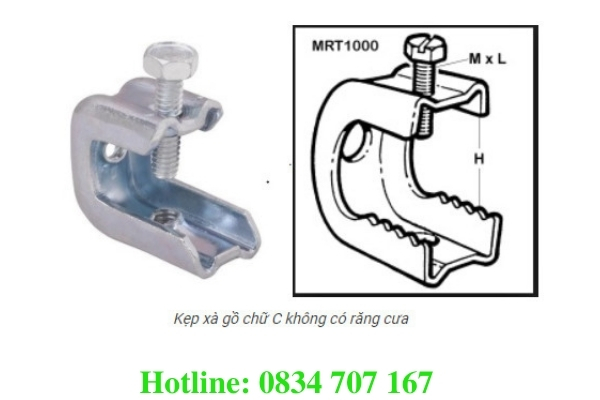 Móc treo chữ C không có răng cưa