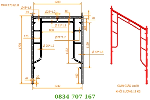Giáo khung xi mạ hay giáo truyền thống – Dáo nêm