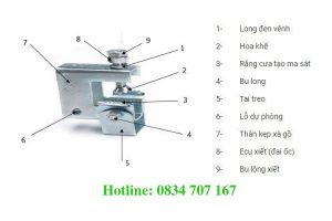 Kẹp dầm thép treo ty