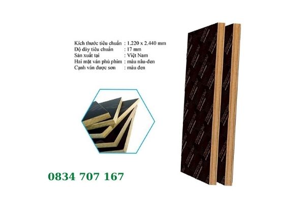 tấm ván phủ phim xây dựng