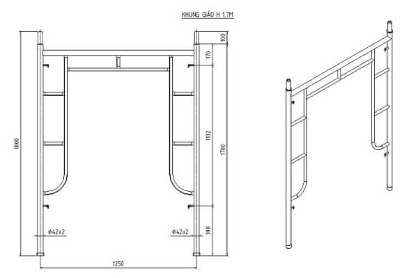 Giá thuê chéo giáo  khung – Bán Giàn dáo vật liệu xây dựng