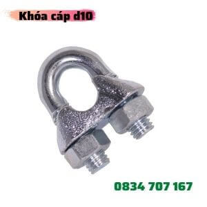 Ốc siết 12A - Cóc xiết dây cáp thép inox/ bọc nhựa