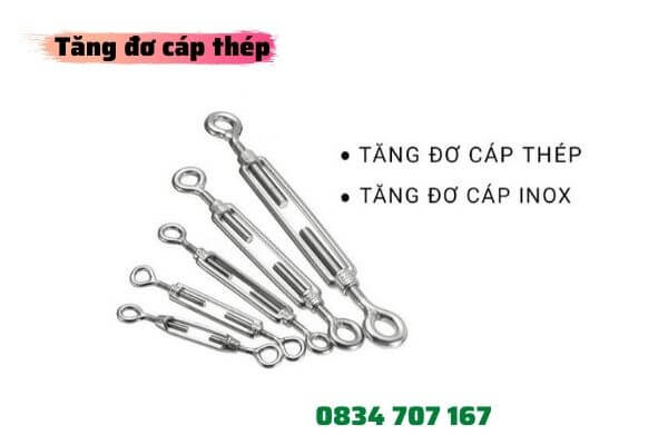 Địa chỉ cáp tăng đơ thép kẽm – inox 304
