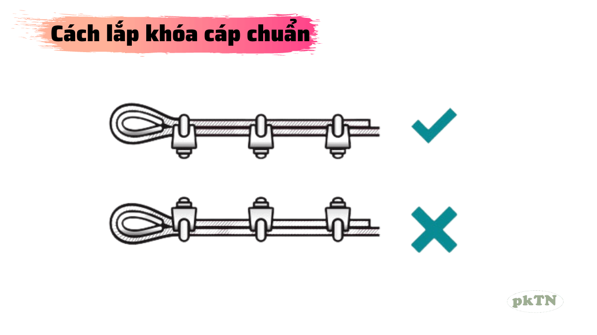 Cóc siêt dây cáp thép 2mm