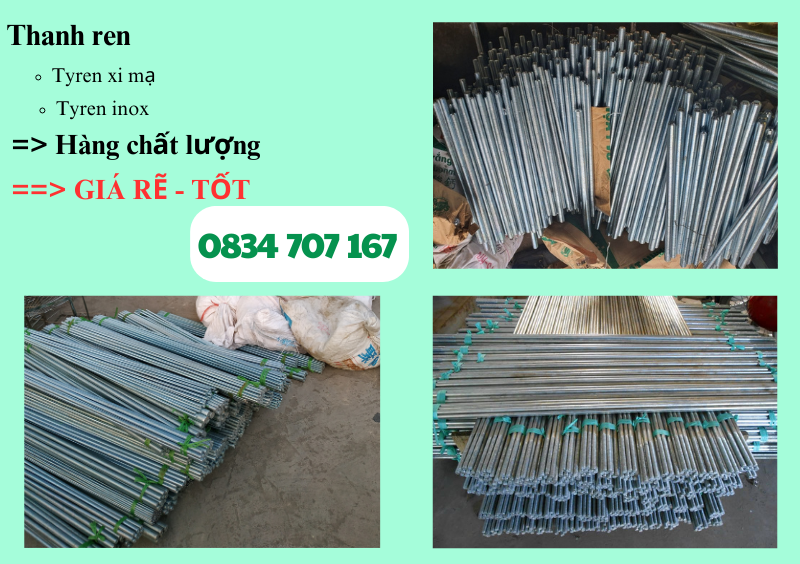 Mua bán ty răng D16 -Công dụng và lưu ý khi xài tyren treo xà gồ