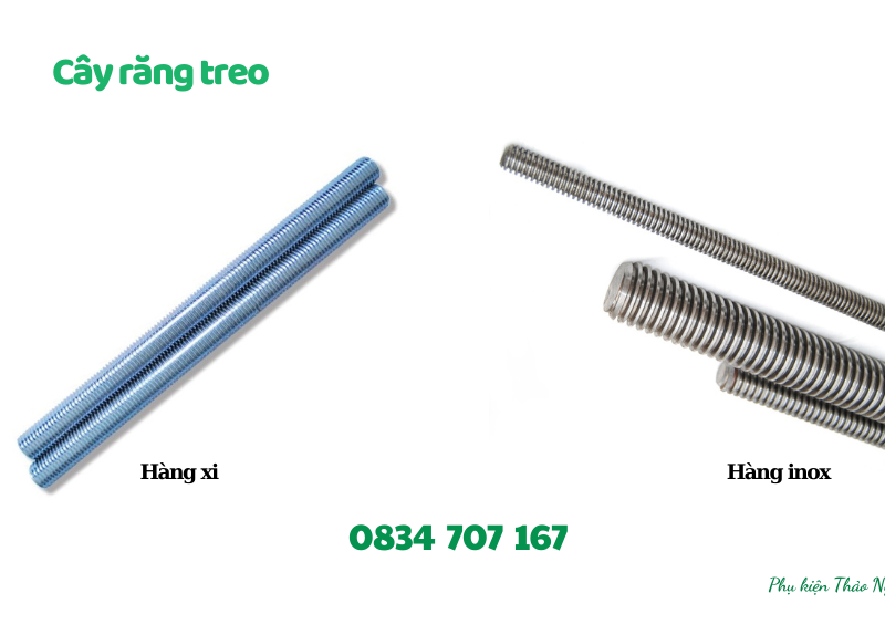 Ty răng xi mạ 2m – Tyren treo inox 304