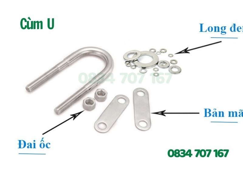 Cùm U hay đai Ubolt 8×76 – 12×330