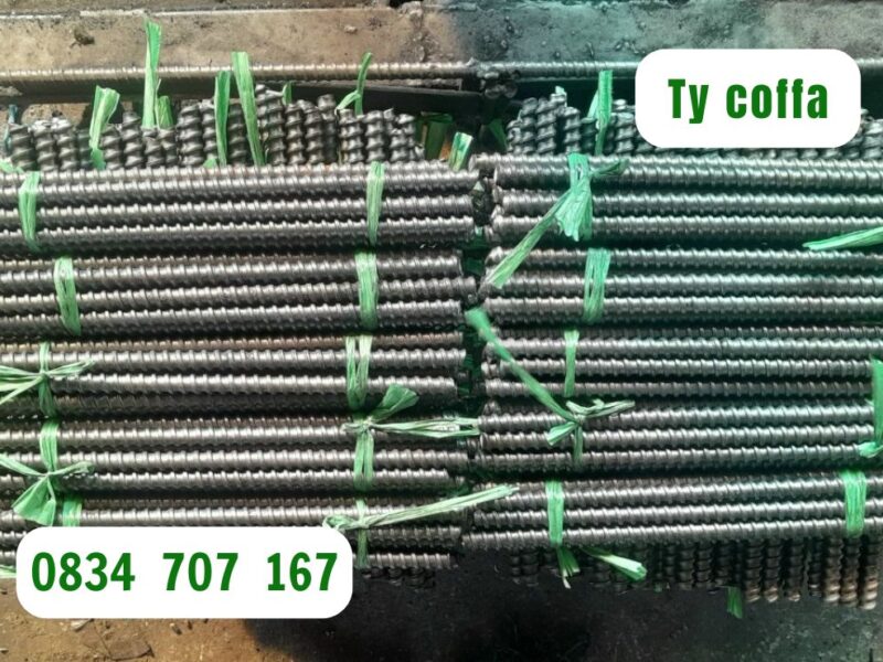 Ty ren thép đen 1m – Bu lông con tán, nối tyren